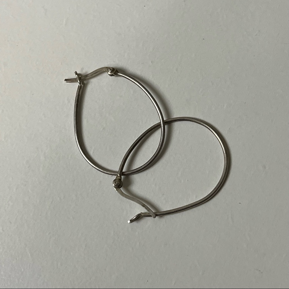 925 silver hoop earrings